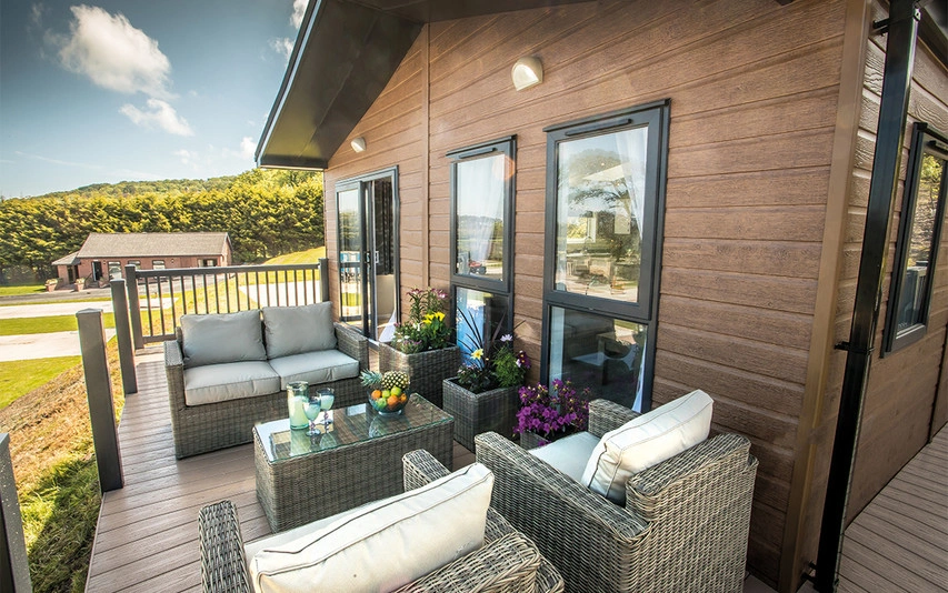 Terrasse de mobil home neuf